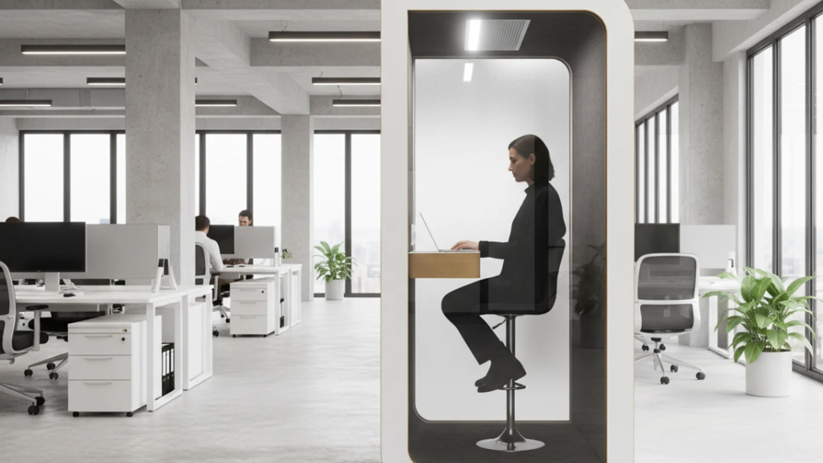 Rückzugsort im Büro schaffen: Warum stille Räume produktiver machen